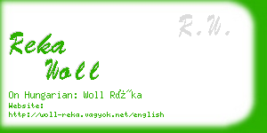 reka woll business card